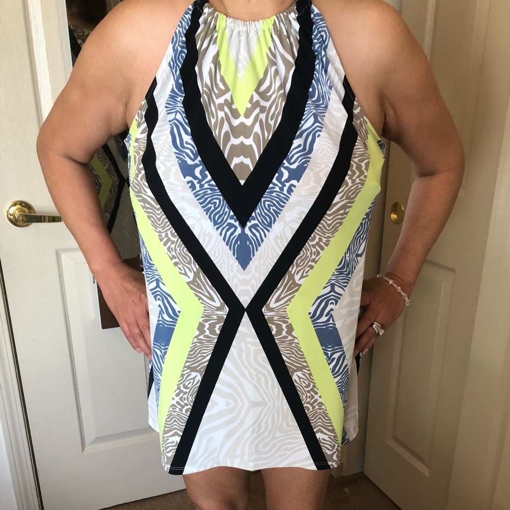 Sassy blouse/mini dress.
